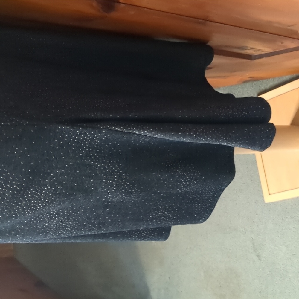 J* 3/4 sleeve faux cowl neck 2 button detail textured black gray tunic top XXL - Picture 6 of 13